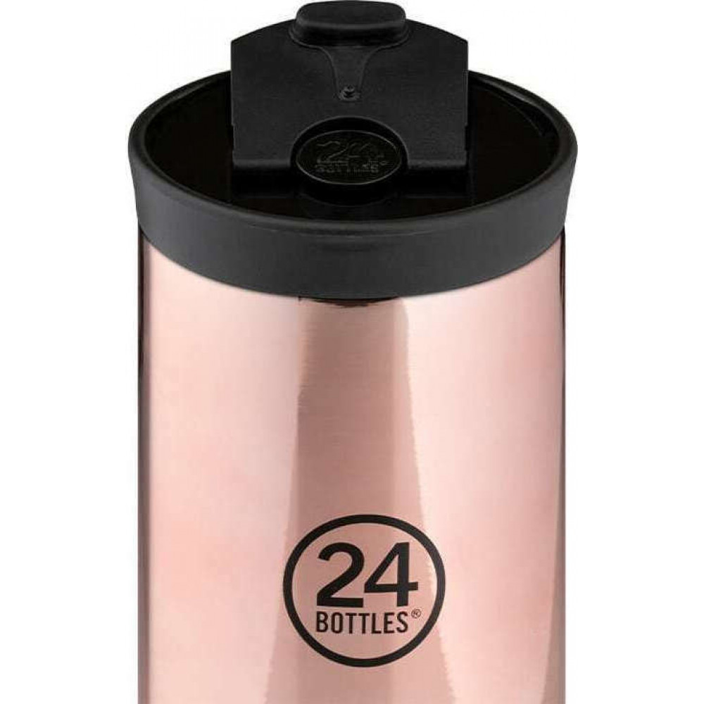 24Bottles Travel Tumbler Ανοξείδωτο Ποτήρι Θερμός 0.35lt (Rose Gold)