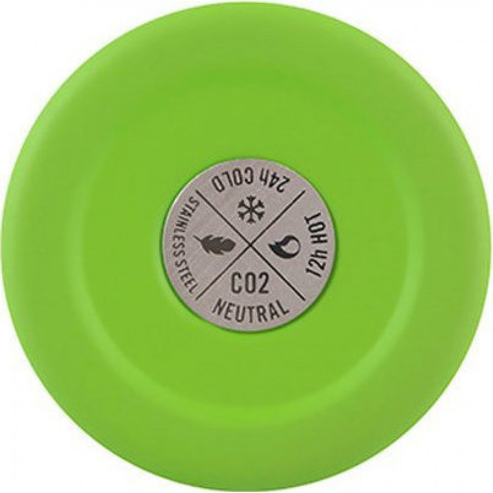 24Bottles Clima Bottle Ανοξείδωτο Μπουκάλι Θερμός 0.50lt (Lime Green)