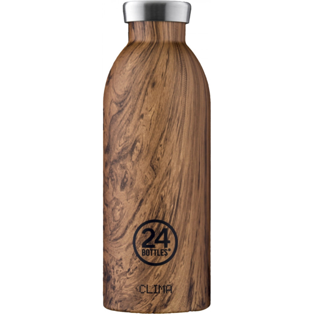 24Bottles Clima Bottle Ανοξείδωτο Μπουκάλι Θερμός 0.50lt (Sequoia Wood)