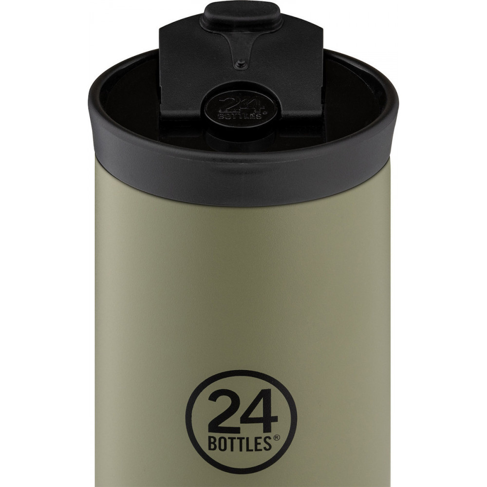 24Bottles Travel Tumbler Stone Ανοξείδωτο Ποτήρι Θερμός 0.35lt (Sage)