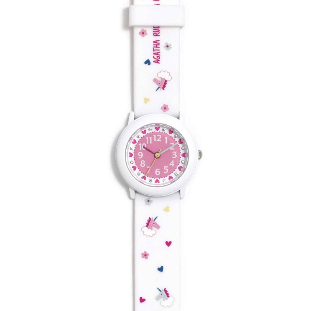 Agatha Ruiz De La Prada Bombon Παιδικό Ρολόι Χειρός 28 mm AGR367 (Λευκό)