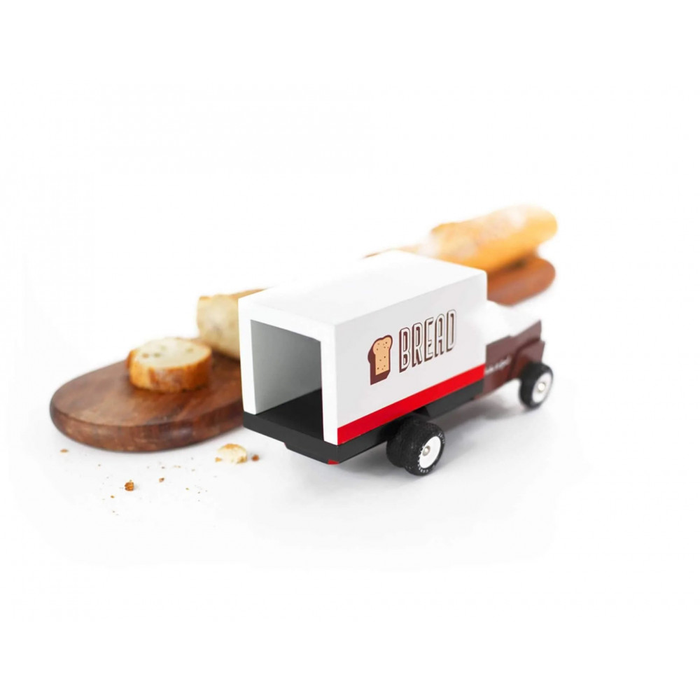 Candylab Americana Ξύλινο Όχημα του Φούρναρη Bread Truck (Λευκό-Μαύρο)