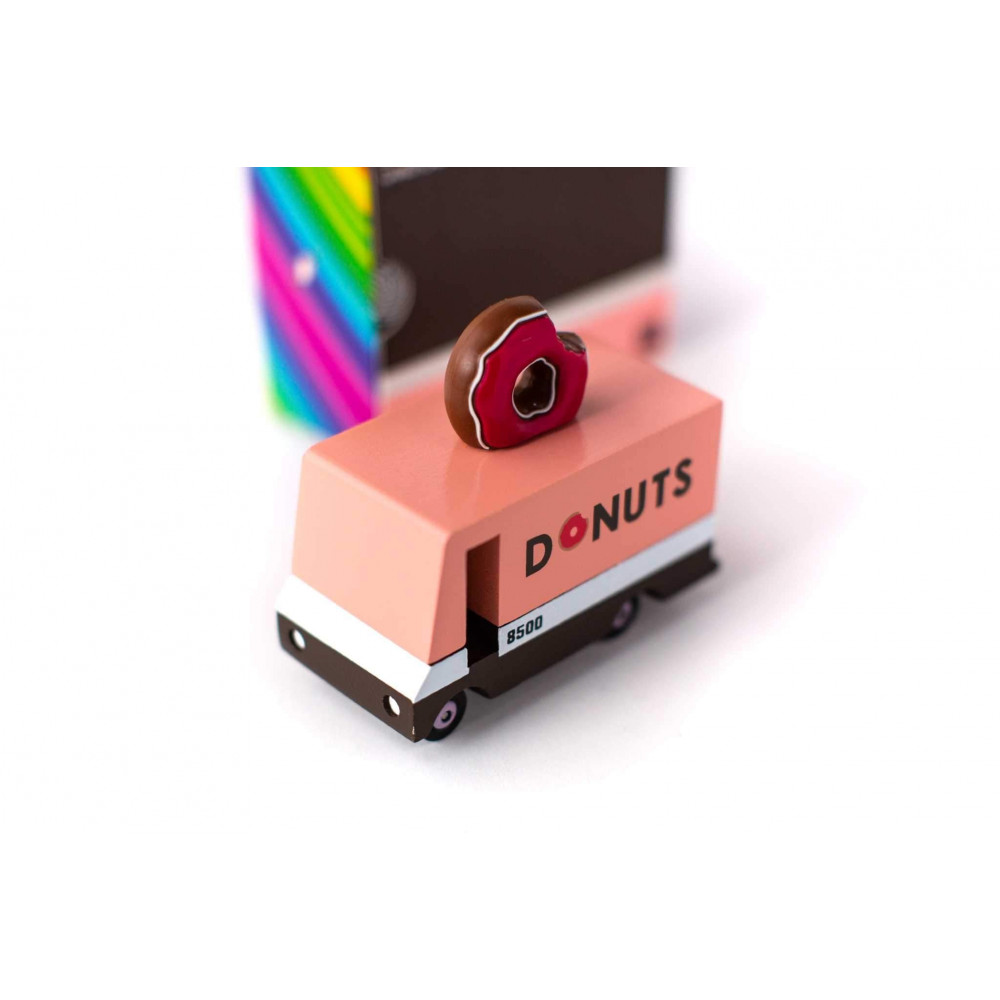 Candylab Candyvan Ξύλινο Όχημα Donut Van (Μαύρο-Ροζ)