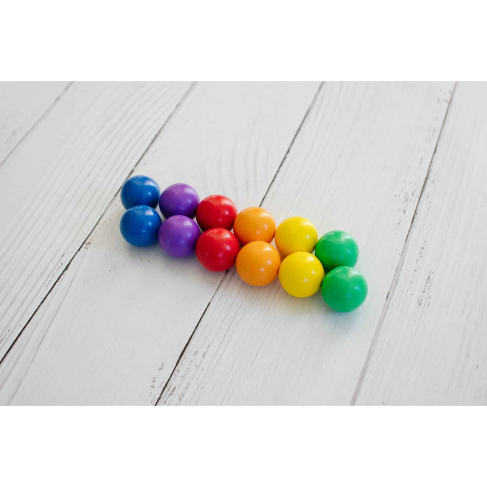 Connetix 12 Μπάλες Rainbow Replacement Ball Pack