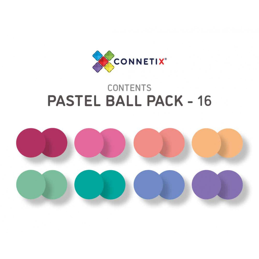 Connetix 16 Μπάλες Pastel Replacement Ball Pack