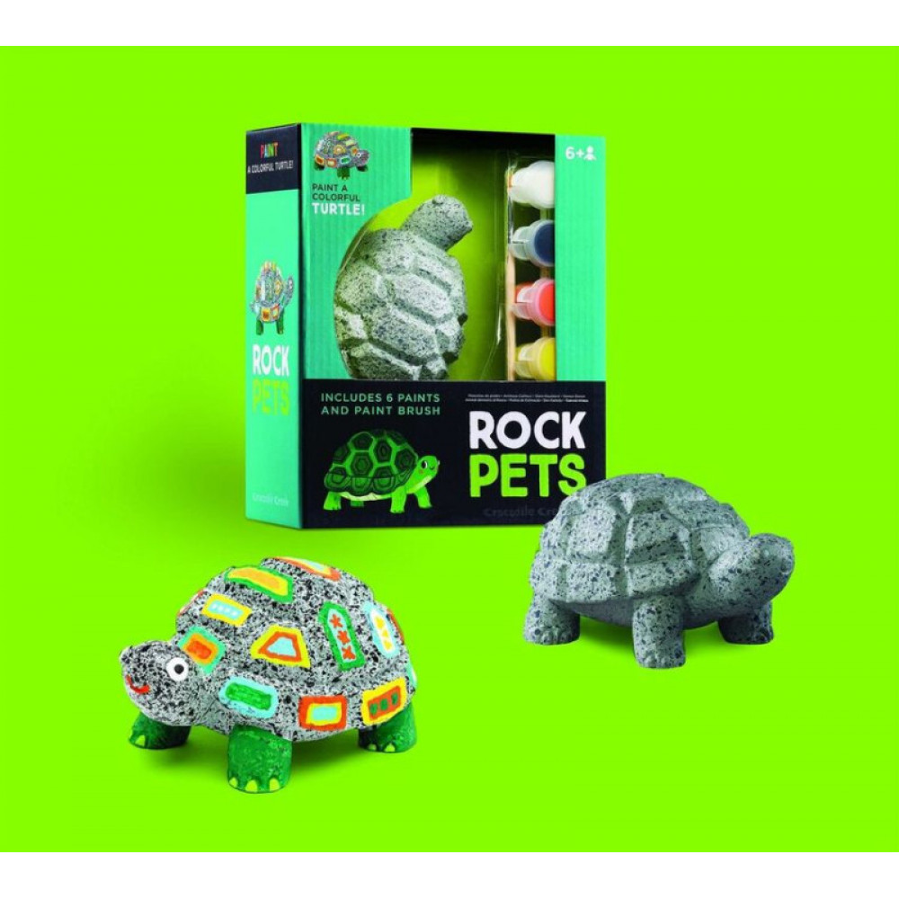 Crocodile Creek Σετ Ζωγραφικής Rock Pets Χελώνα