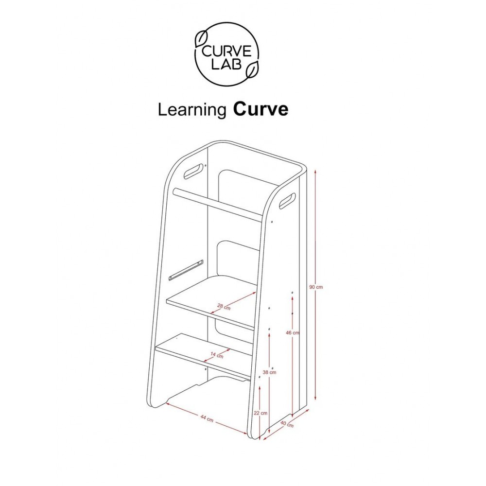 Curve Lab Ξύλινoς Πύργος Εκμάθησης (Καφέ)