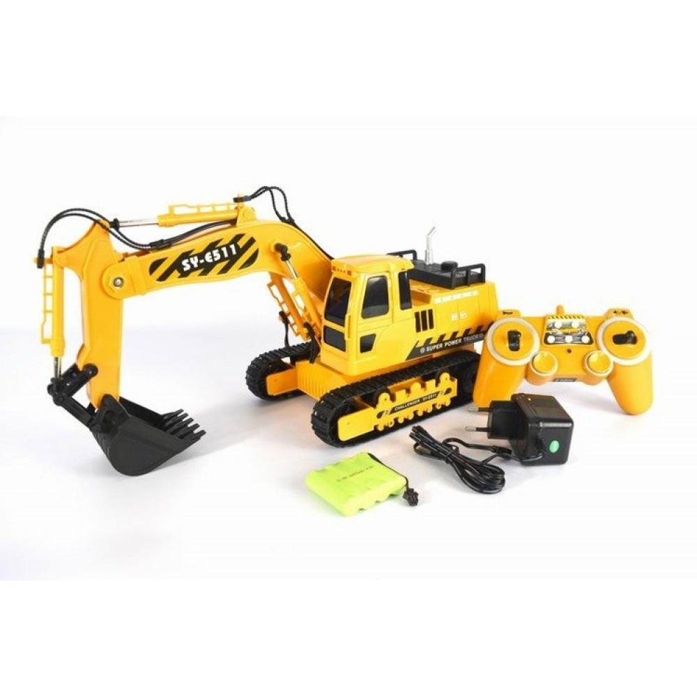 Τηλεκατευθυνόμενος εκσκαφέας Double Eagle RC Excavator E511 σε κλίμακα 1:20 (Κίτρινο)