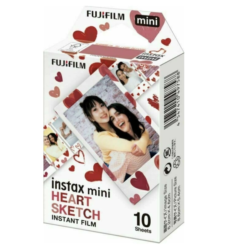 Fujifilm Instax Film Mini Heart Sketch (10 sheets)