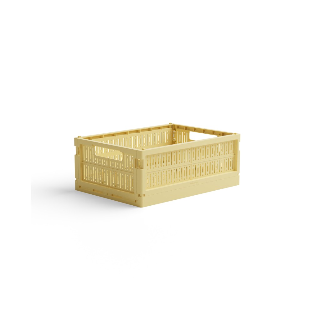 Made Crate Midi Πτυσσόμενο Κιβώτιο 34 × 24 × 13 cm (Lemon Cream)