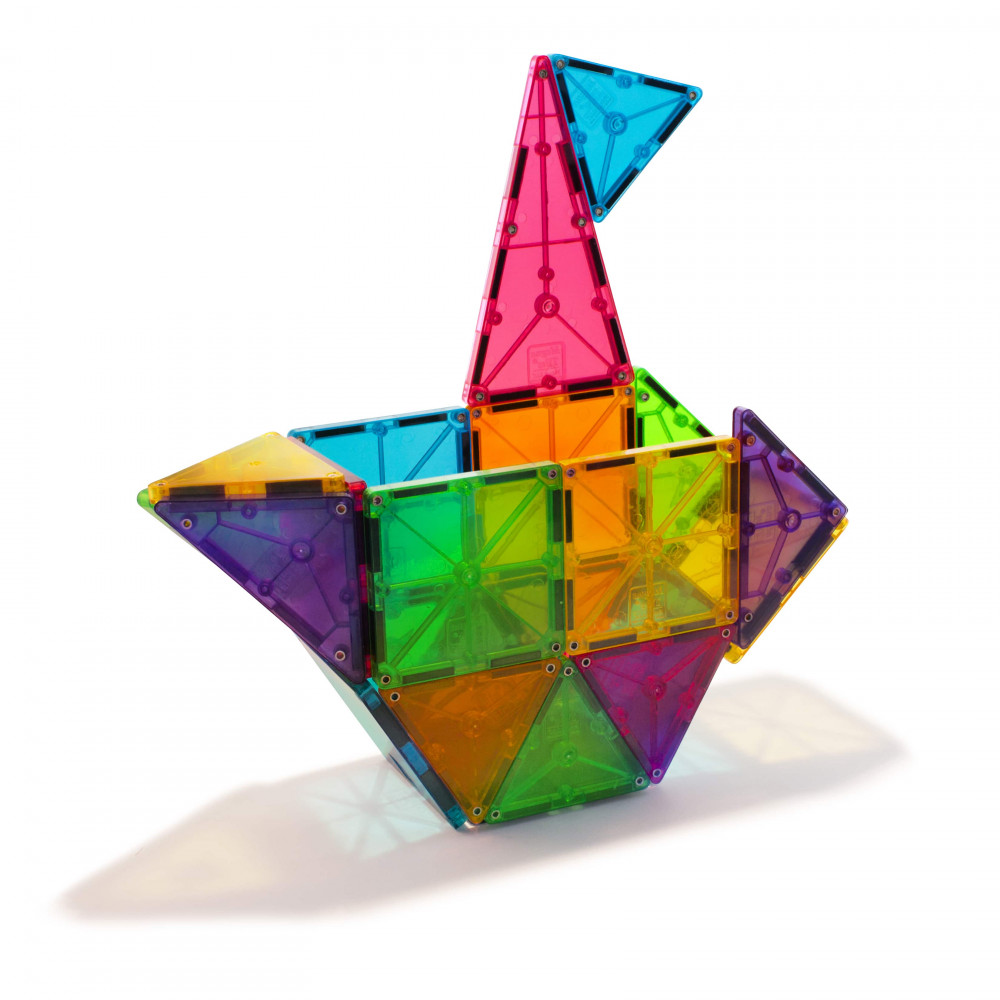 Magna-Tiles Μαγνητικό Παιχνίδι 32 κομματιών Clear Colors