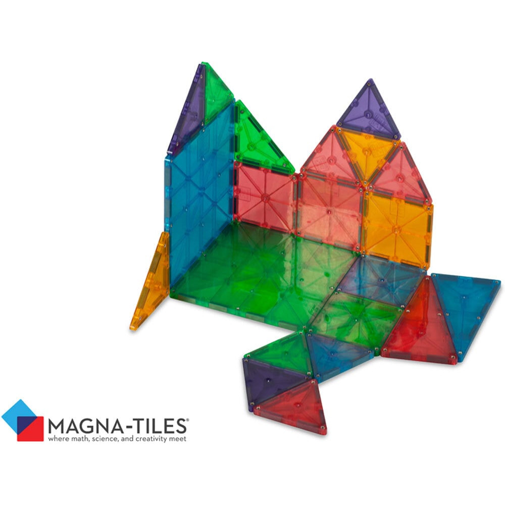 Magna-Tiles Μαγνητικό Παιχνίδι 32 κομματιών Clear Colors