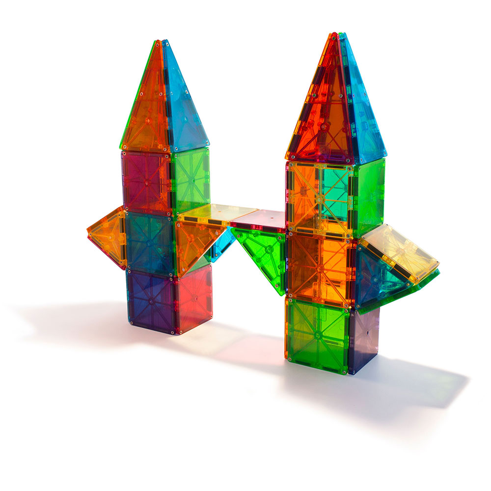 Magna-Tiles Μαγνητικό Παιχνίδι 100 κομματιών Clear Colors