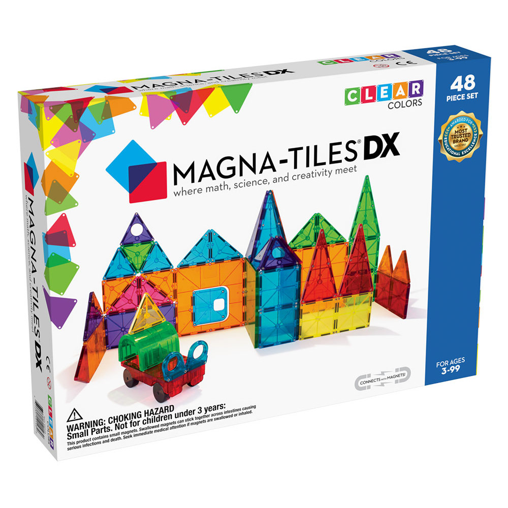 Magna-Tiles Μαγνητικό Παιχνίδι 48 κομματιών DX