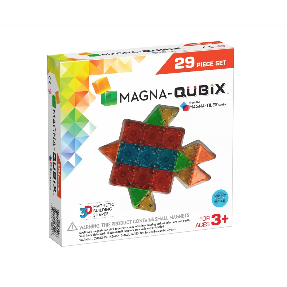 Magna-Tiles Μαγνητικό Παιχνίδι 29 κομματιών QuBix