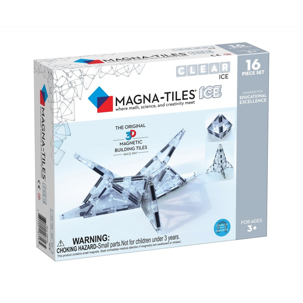 Magna-Tiles Μαγνητικό Παιχνίδι 16 κομματιών Ice