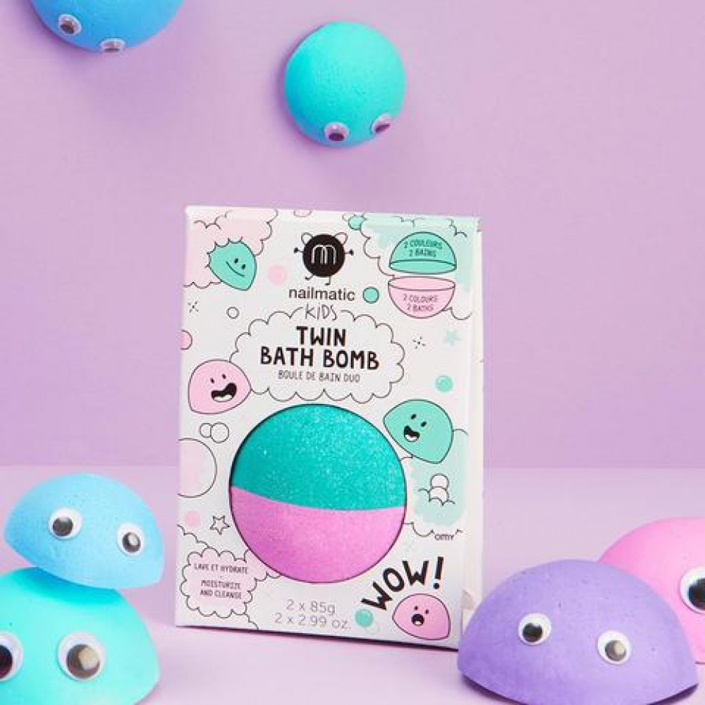 Nailmatic Bath bomb Duo (ροζ-πράσινο)