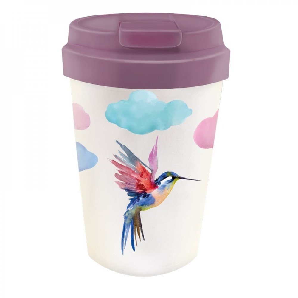 Οικολογική Κούπα Bioloco Plant Easy Cup Plant Watercolor Bird 350ml (BPE105)