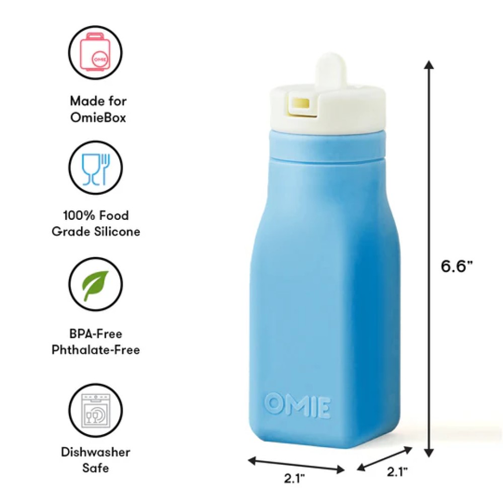 OmieBottle Μπουκάλι Σιλικόνης (Blue)