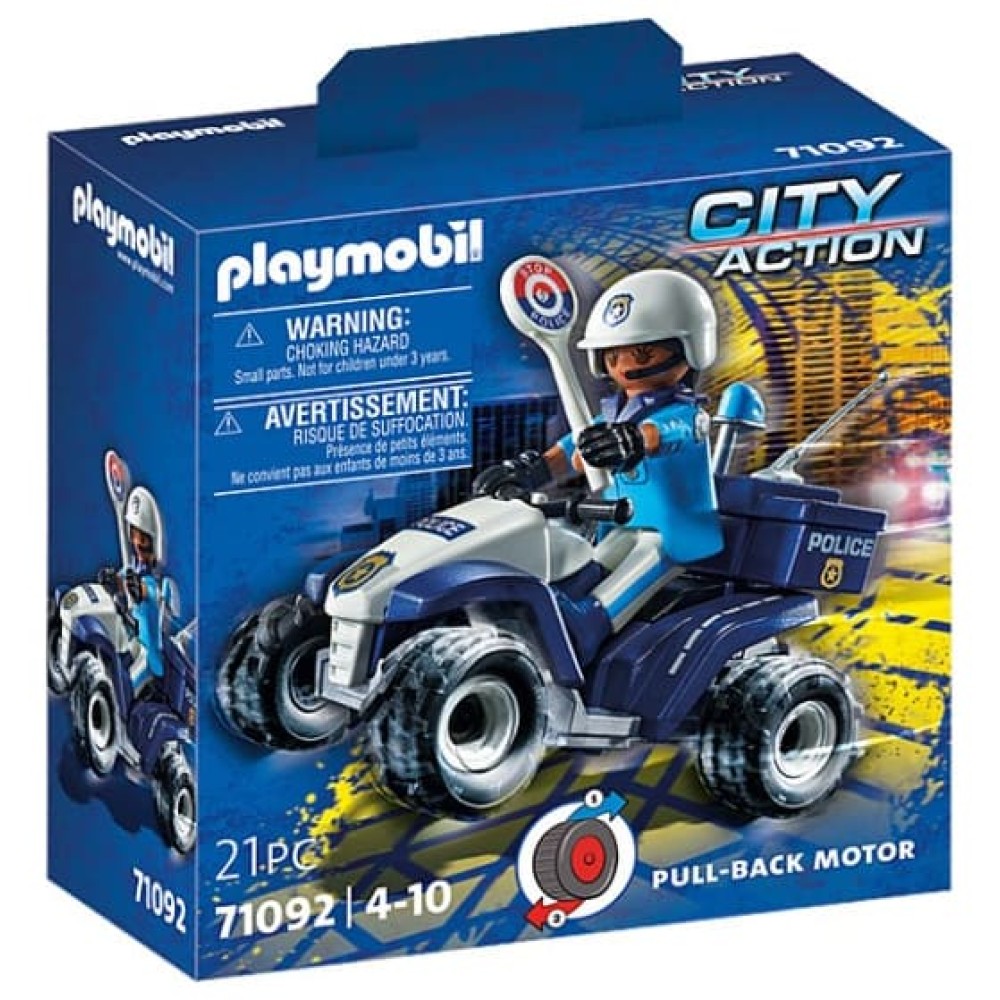 Playmobil Αστυνομικός με γουρούνα 4x4 (71092)