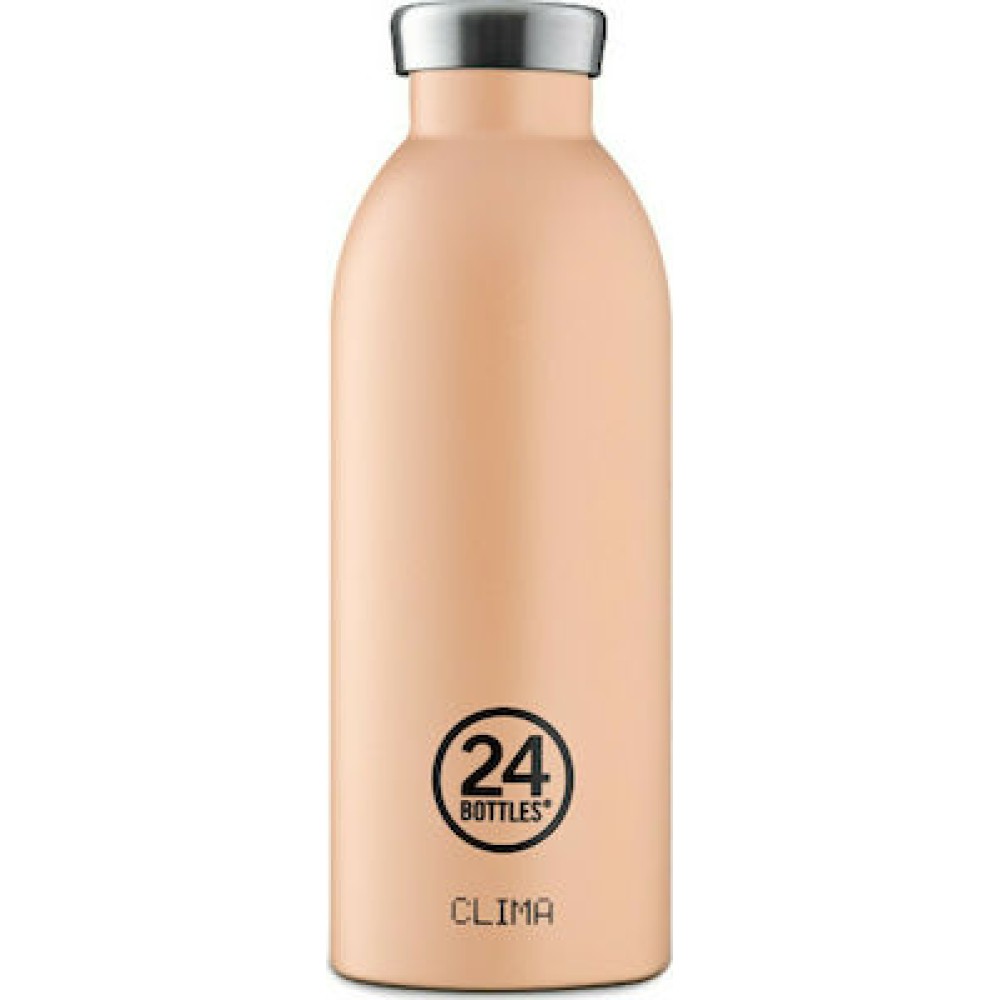 24Bottles Clima Bottle Ανοξείδωτο Μπουκάλι Θερμός 0.50lt (Peach Orange)