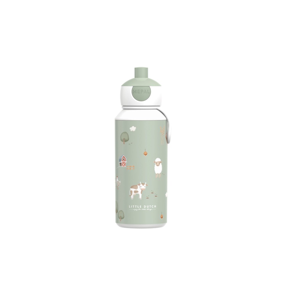 Little Dutch Μπουκάλι με Pop-Up Στόμιο 400ml - Little Farm