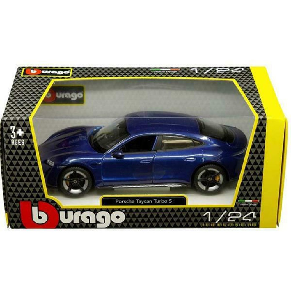 Bburago Porsche Taycan Turbo S 1/24 (Μπλε)