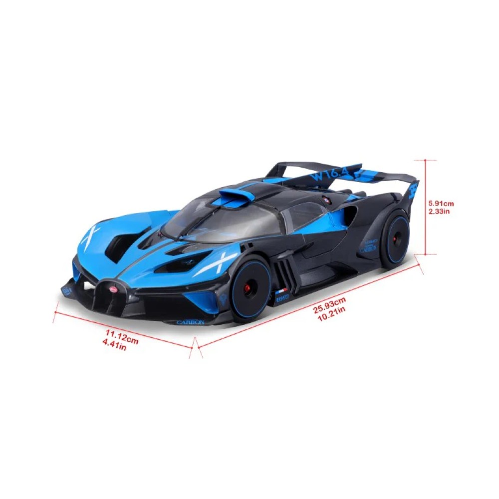 Bburago Bugatti Bolide - Met. Black/Blue 1/18