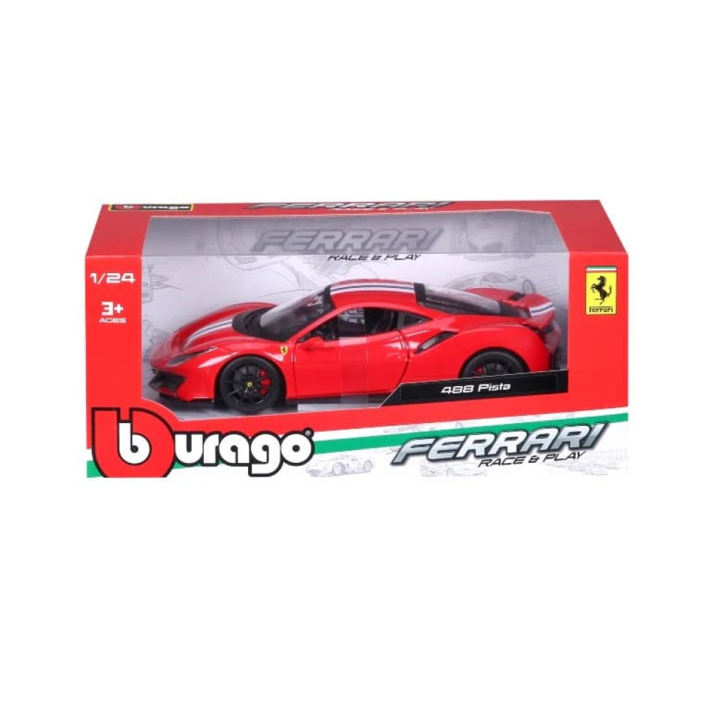 Bburago Ferrari 488 Pista 1/24 (Κόκκινο)