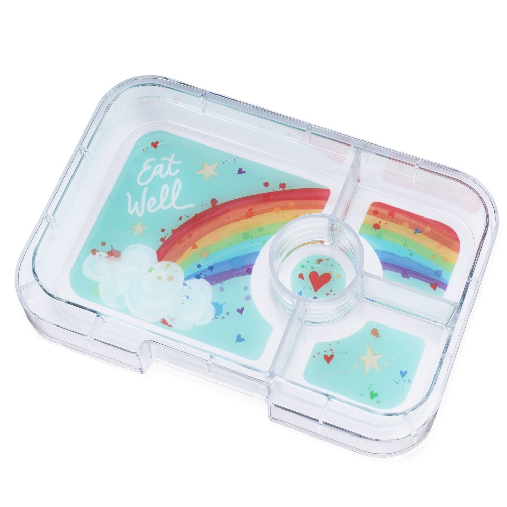 Yumbox Tapas Φαγητοδοχείο με 4 χωρίσματα (Capri Pink - Rainbow)