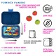 Yumbox Tapas Φαγητοδοχείο με 4 χωρίσματα (Monte Carlo Blue - Race Cars)