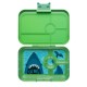 Yumbox Tapas Φαγητοδοχείο με 4 χωρίσματα (Jurassic Green - Shark)