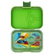 Yumbox Panino Φαγητοδοχείο με 4 χωρίσματα (Matcha Green - Race Cars)