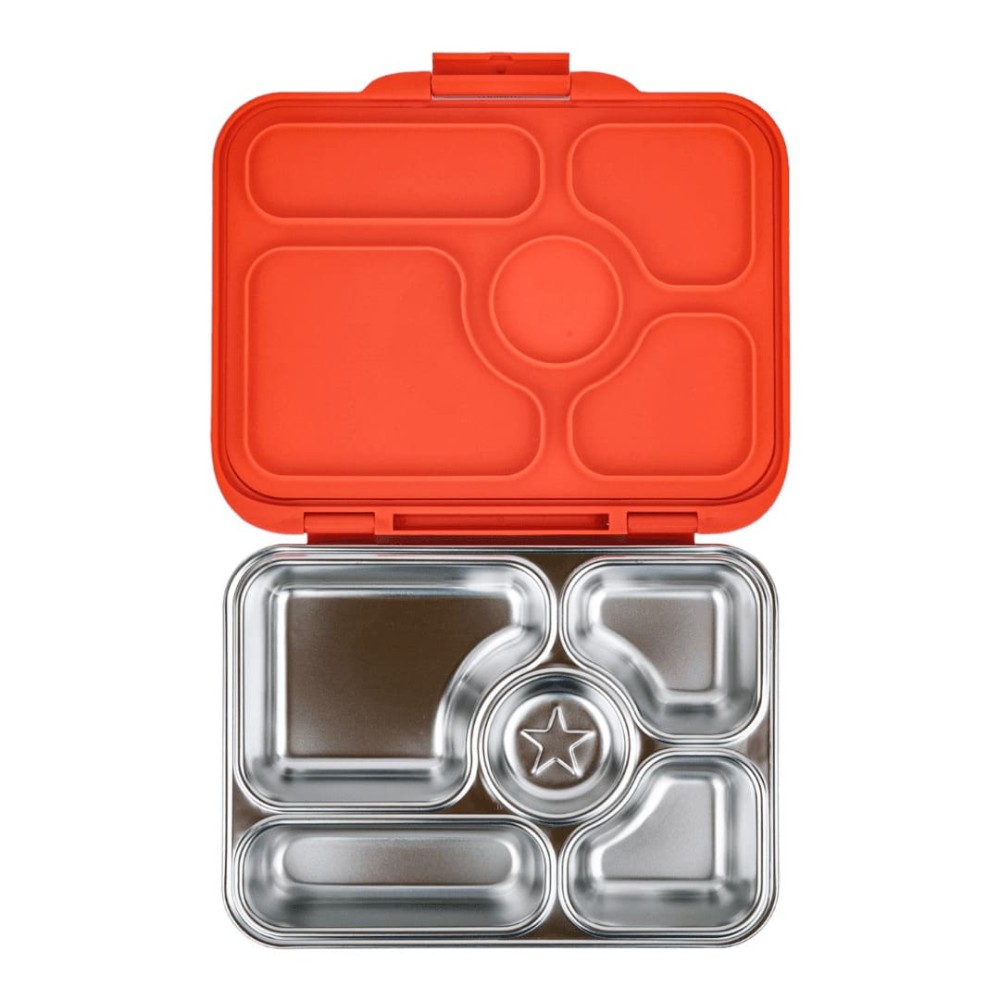 Yumbox Presto Ανοξείδωτο Φαγητοδοχείο με 5 χωρίσματα (Tango Orange)