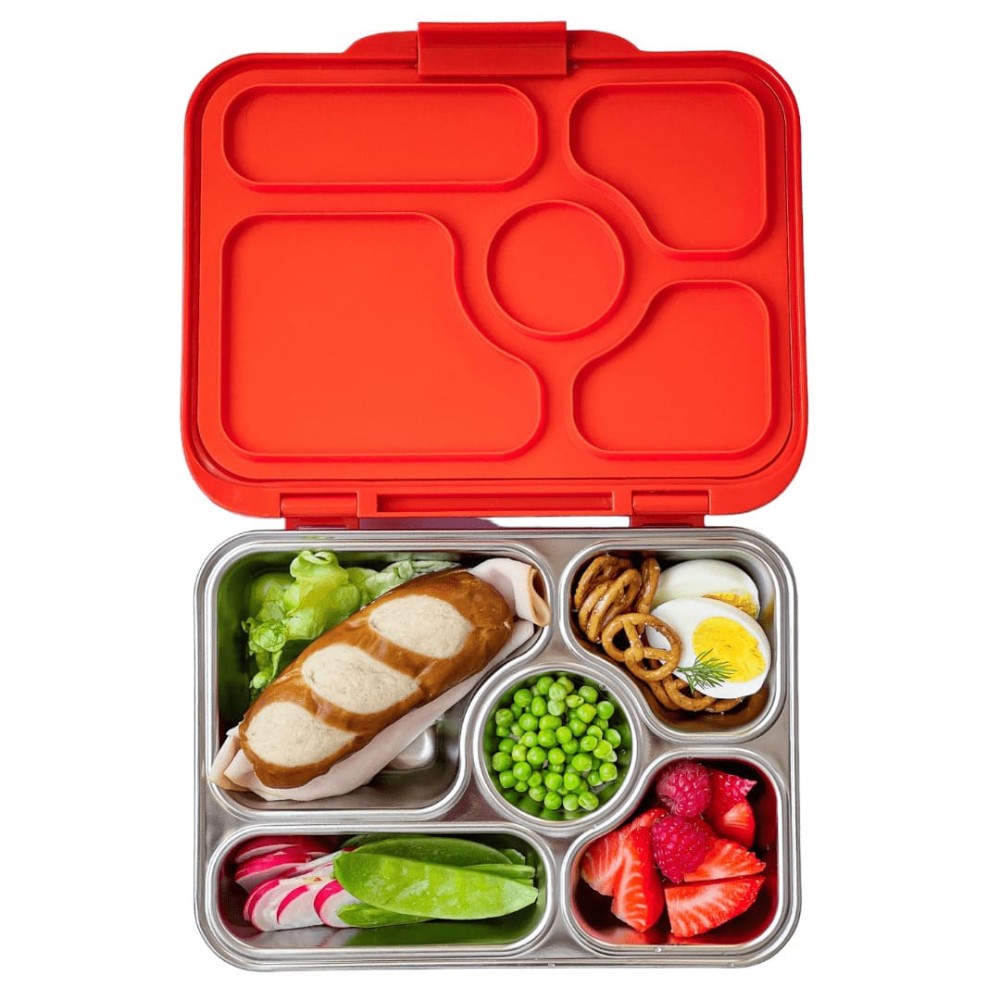 Yumbox Presto Ανοξείδωτο Φαγητοδοχείο με 5 χωρίσματα (Tango Orange)