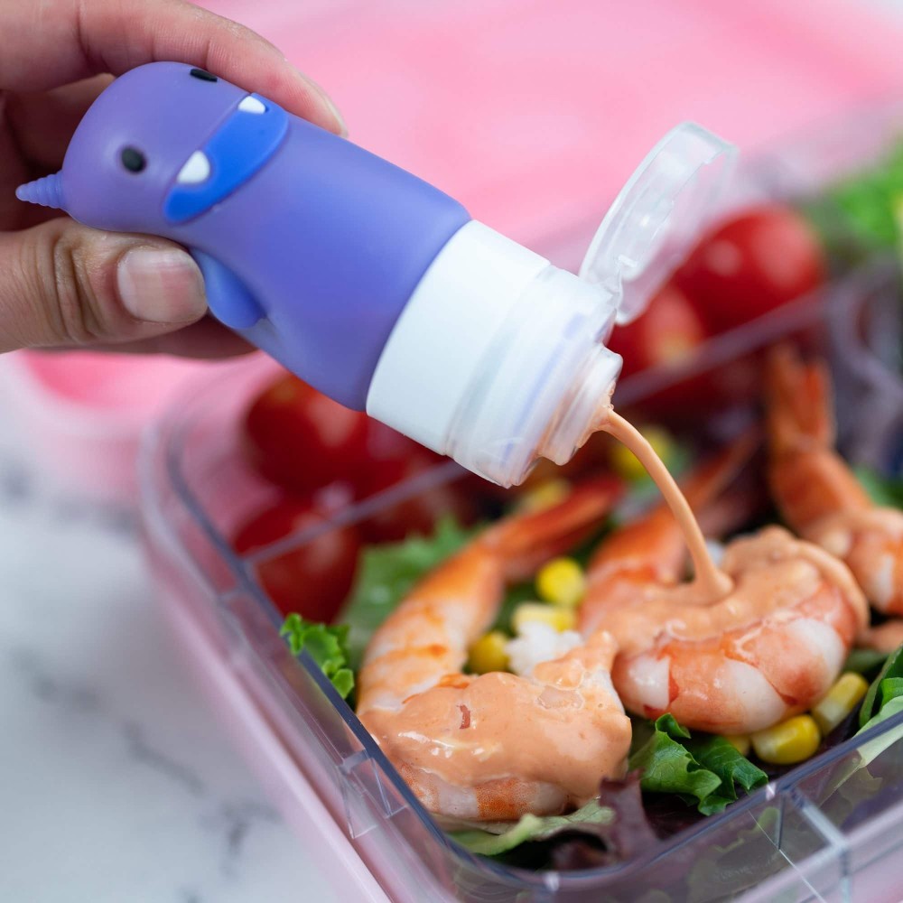 Yumbox Squeezy Bottles Μπουκαλάκια Σιλικόνης για Σάλτσες - Unicorns (3 τμχ)