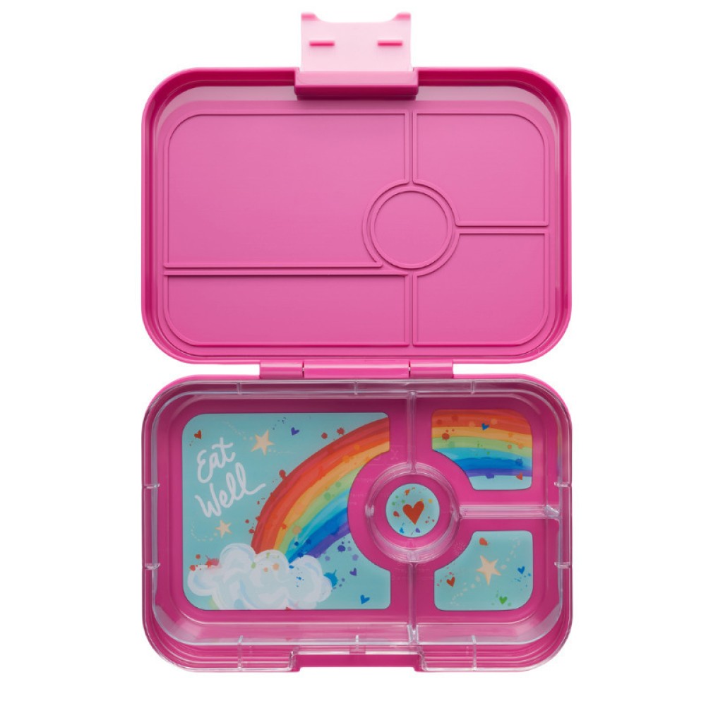 Yumbox Tapas Φαγητοδοχείο με 4 χωρίσματα (Malibu Purple - Rainbow)