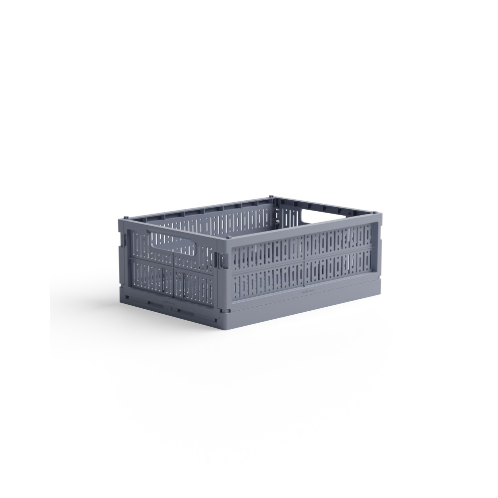 Made Crate Midi Πτυσσόμενο Κιβώτιο 34 × 24 × 13 cm (Blue Grey)