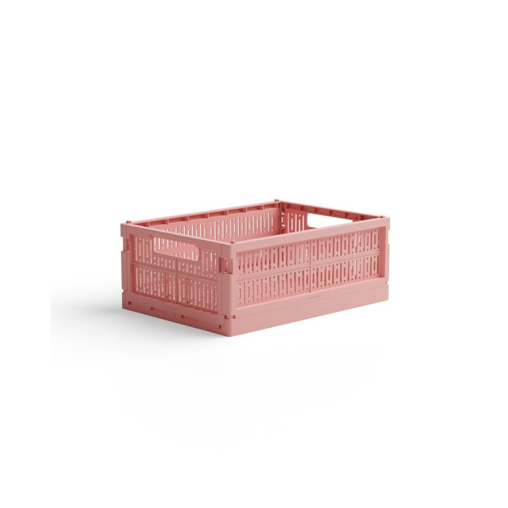 Made Crate Midi Πτυσσόμενο Κιβώτιο 34 × 24 × 13 cm (Candyfloss Pink)