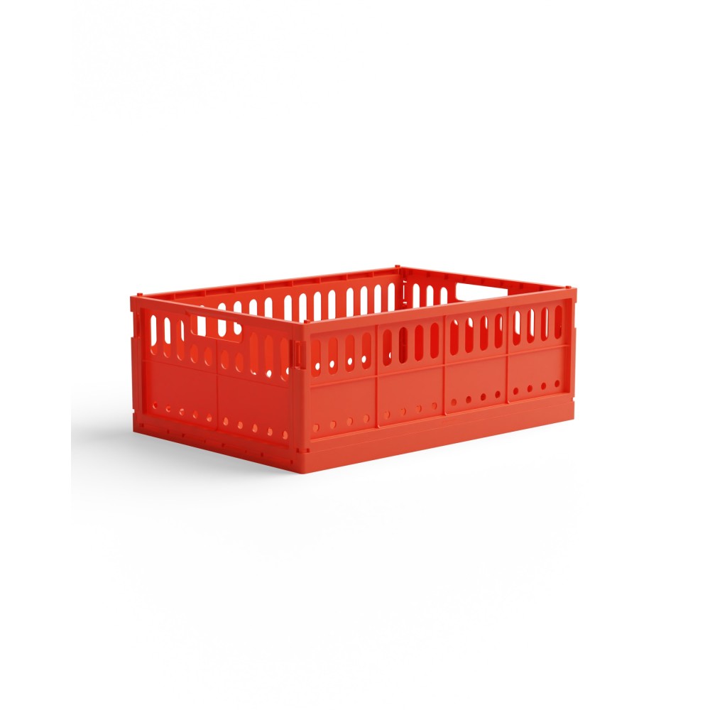 Made Crate Maxi Πτυσσόμενο Κιβώτιο 48 x 34 x 17 cm (So Bright Red)