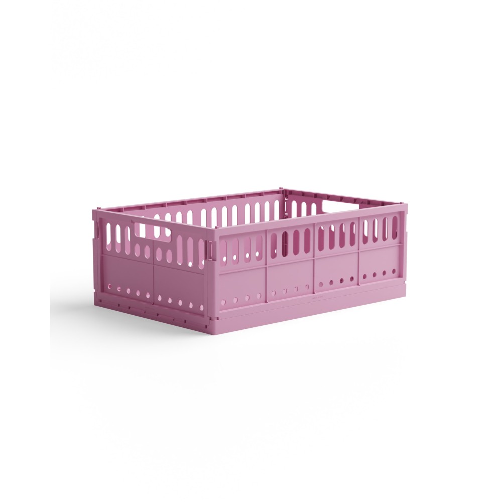 Made Crate Maxi Πτυσσόμενο Κιβώτιο 48 x 34 x 17 cm (Soft Fuchsia)