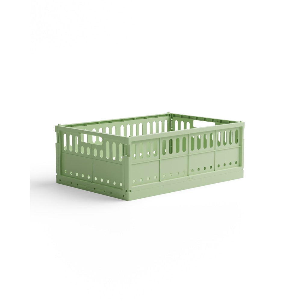 Made Crate Maxi Πτυσσόμενο Κιβώτιο 48 x 34 x 17 cm (Spring Green)