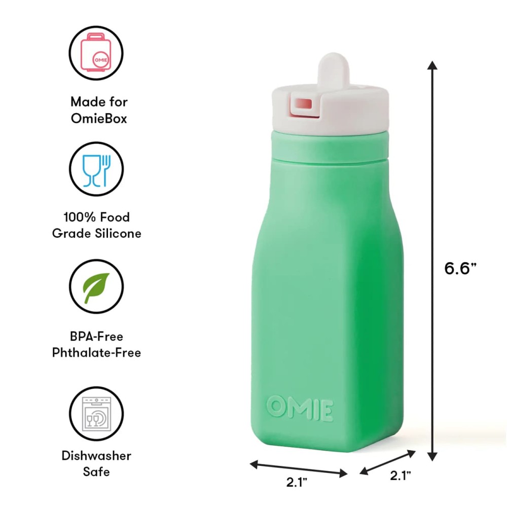 OmieBottle Μπουκάλι Σιλικόνης (Green)