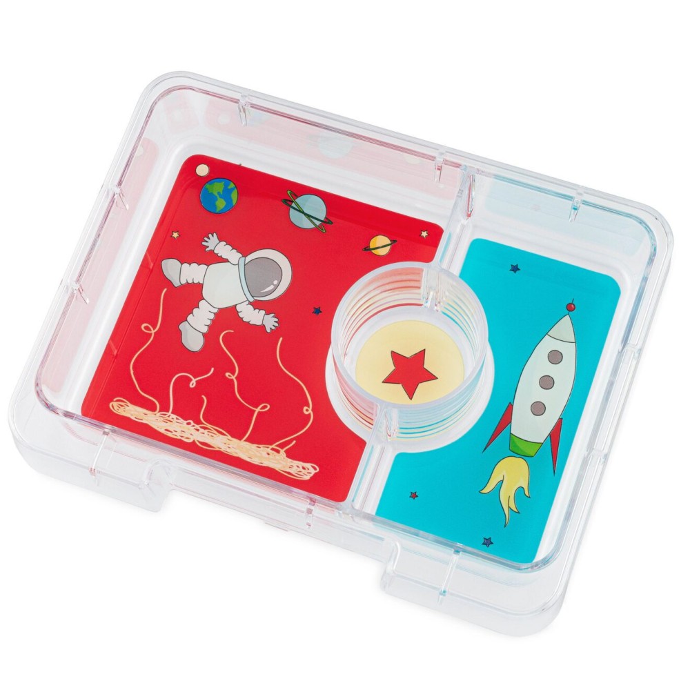 Yumbox Snack Φαγητοδοχείο με 3 χωρίσματα (Surf Blue - Rocket)