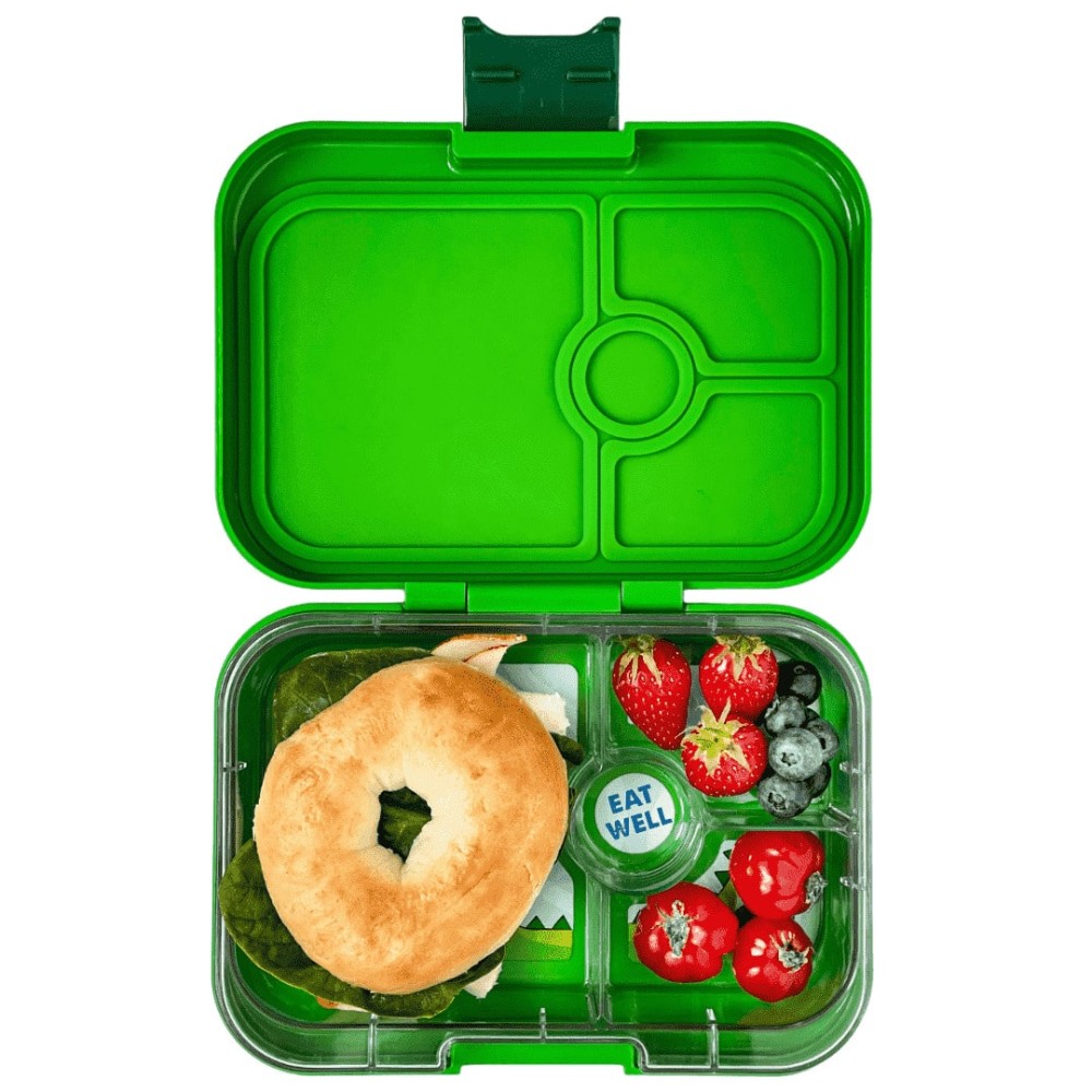 Yumbox Panino Φαγητοδοχείο με 4 χωρίσματα (Green - Dino)