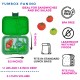 Yumbox Panino Φαγητοδοχείο με 4 χωρίσματα (Green - Dino)