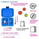 Yumbox Panino Φαγητοδοχείο με 4 χωρίσματα (Surf Blue - Polar Bear)