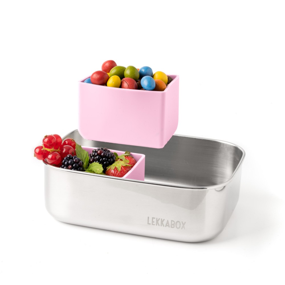 Lekkabox Base Bento Cups Θήκες Σιλικόνης (Rose)