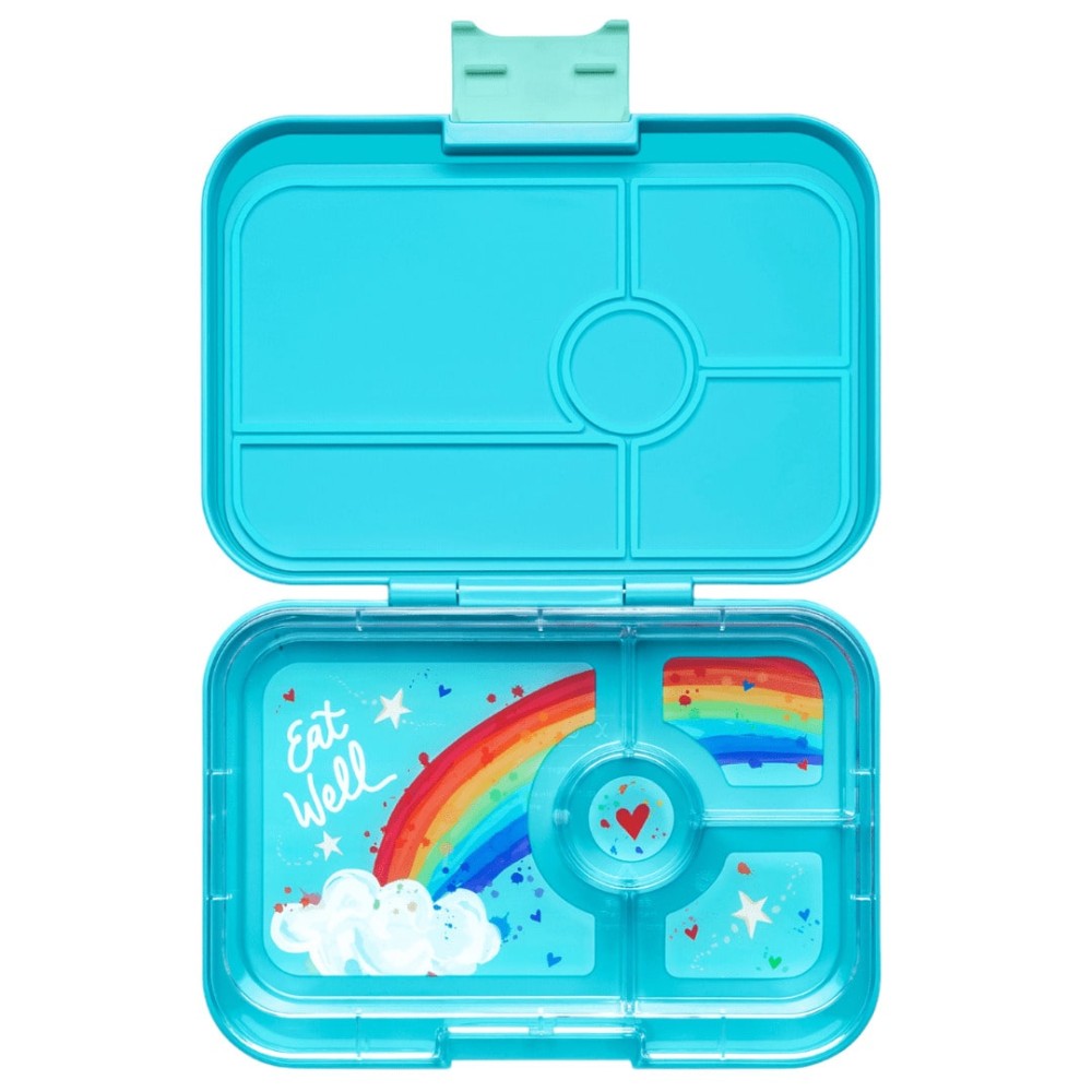 Yumbox Tapas Φαγητοδοχείο με 4 χωρίσματα (Antibes Blue - Rainbow)