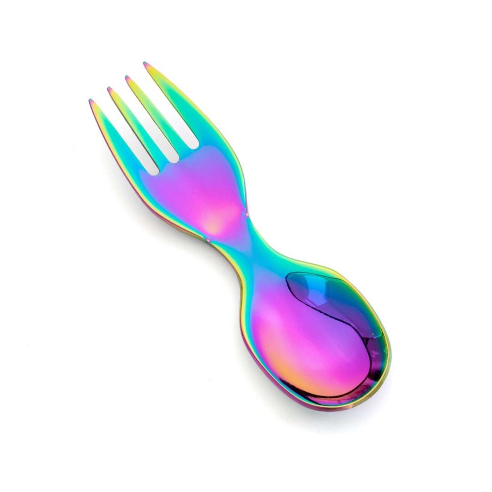 Lekkabox Rainbow Mini Spork Κουταλοπιρουνάκι από Ανοξείδωτο Ατσάλι